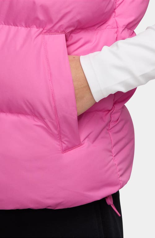 Nike Water Repellent Therma-fit Hooded Puffer Vest In Pink