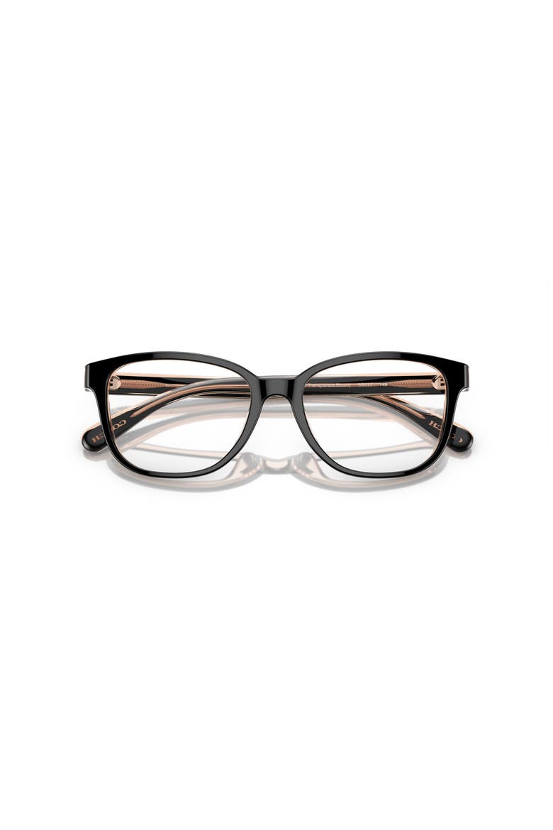 53mm Square optical glasses, Alternate, color, Black