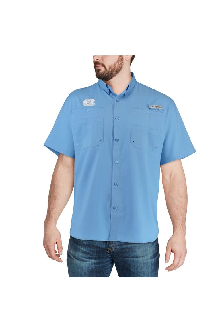 Men's Columbia Carolina Blue North Carolina Tar Heels PFG Tamiami Shirt, Alternate, color, Light Blue