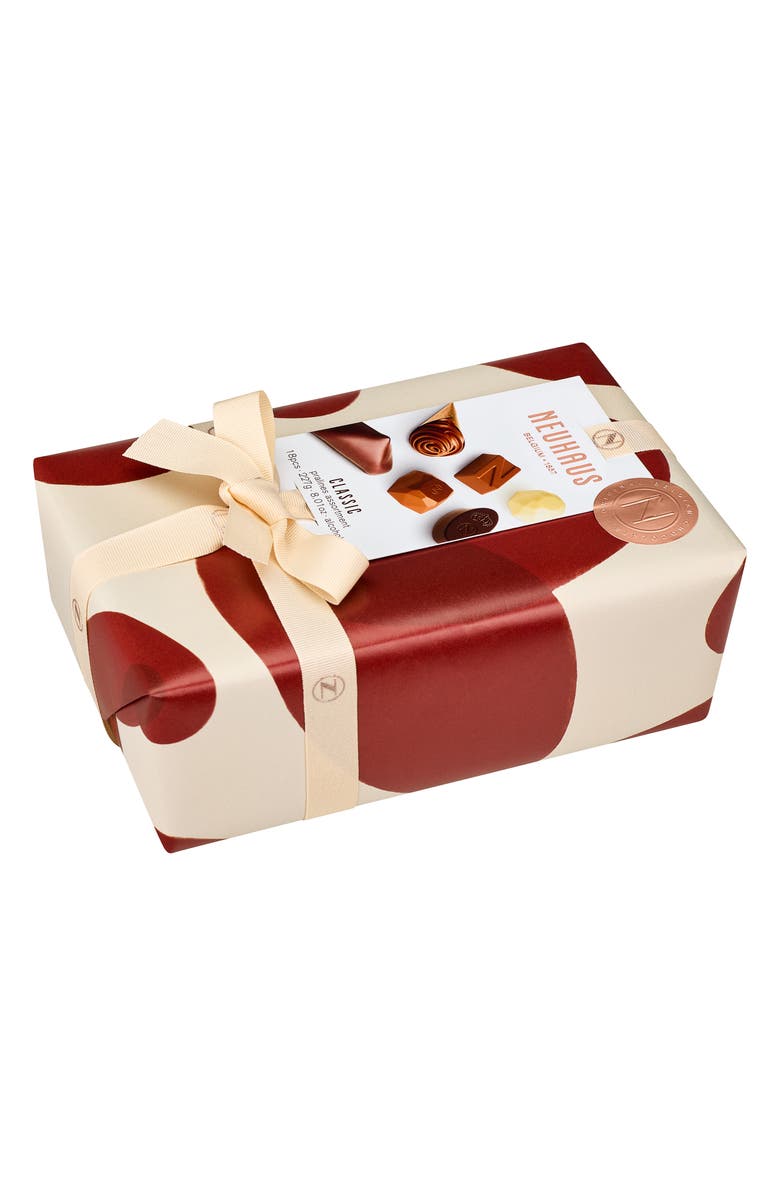 NEUHAUS Valentine Ballotin Classic 18-Piece Chocolate Box, Alternate, color, Red