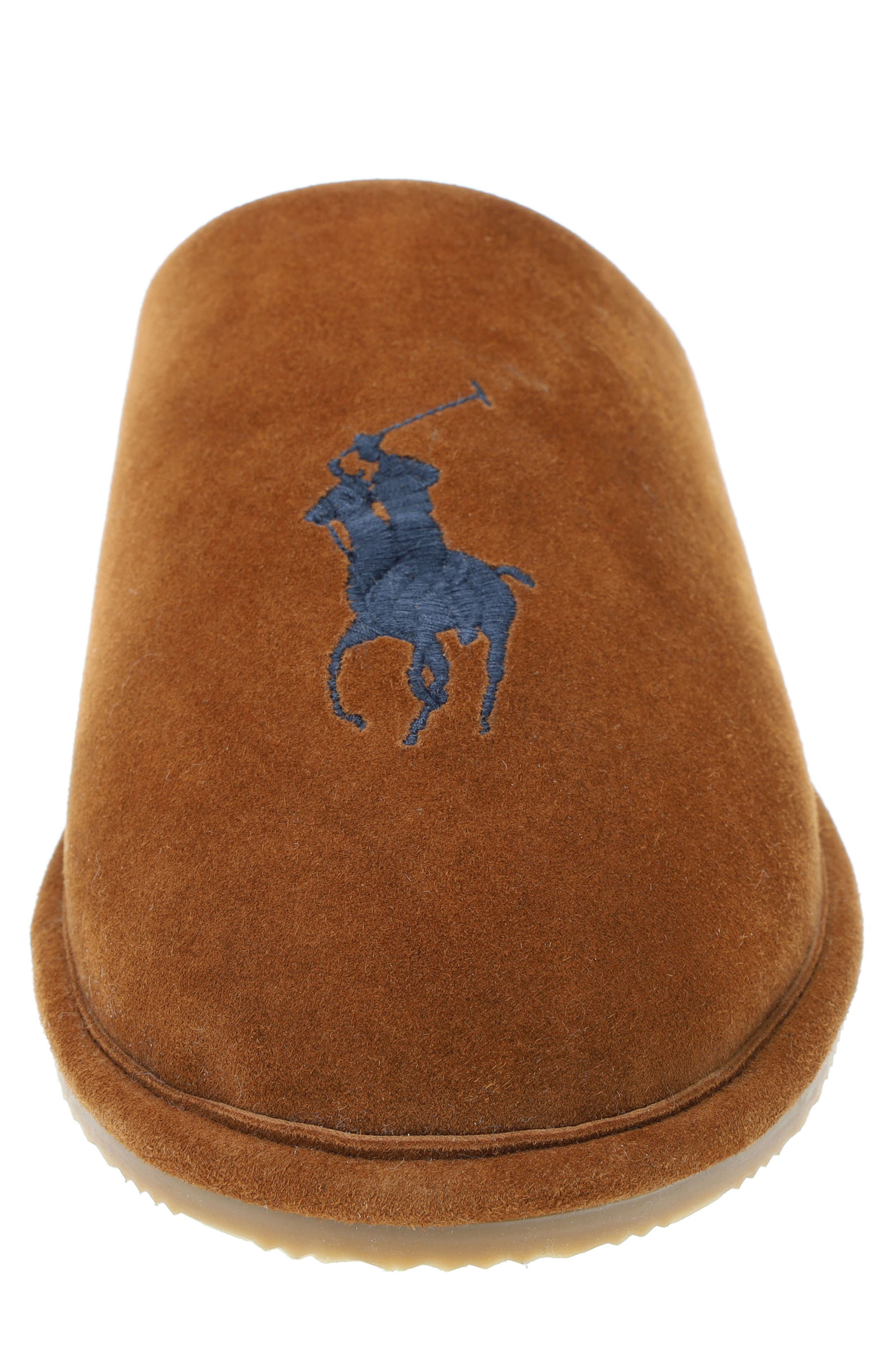Polo Ralph Lauren Faux Shearling Slipper, Alternate, color, 