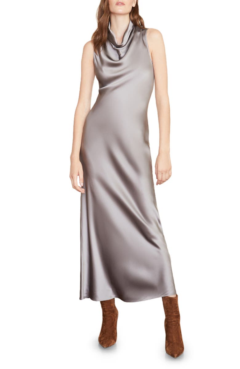 Veronica Beard Kura Cowl Neck Sleeveless Silk Dress, Main, color, 