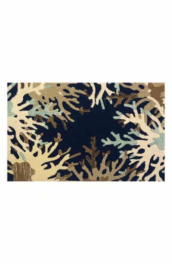 R16 HOME Coral Border Indoor/Outdoor Doormat