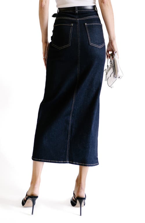 Fidelity Denim Cc Take Two Front Slit Skirt
