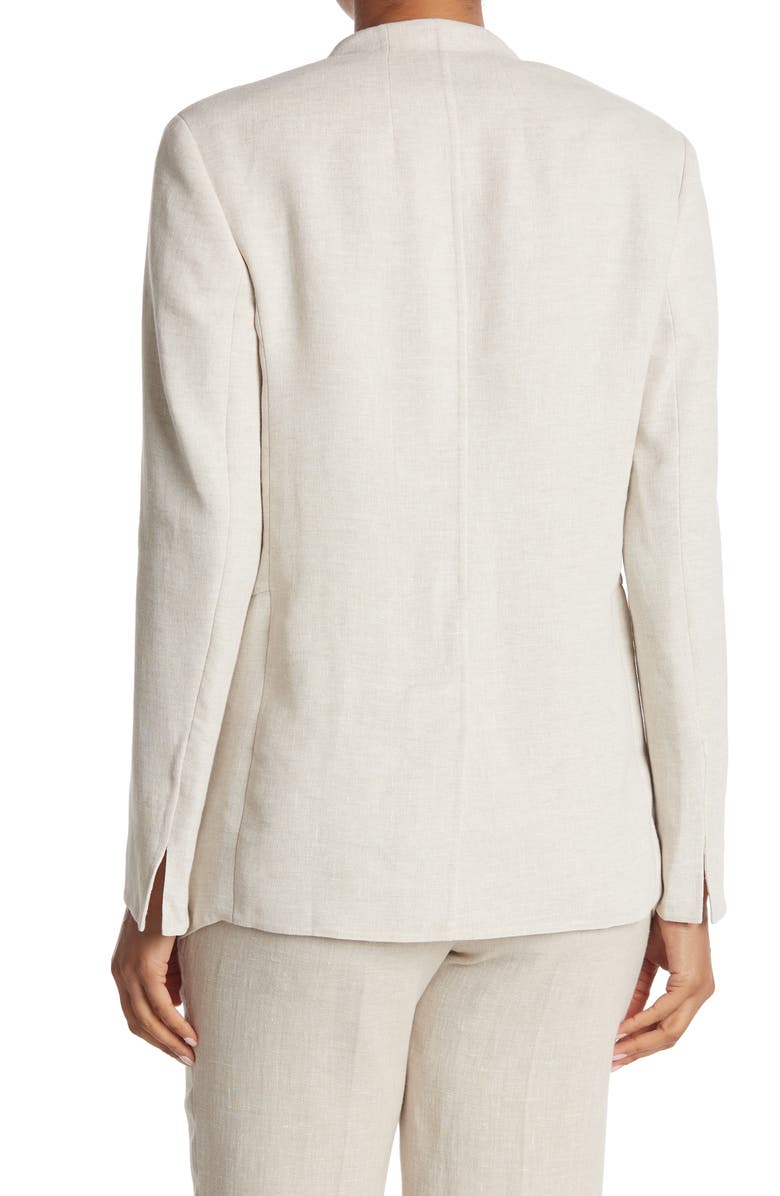 Akris Ohio Wrap Linen Blend Blazer, Alternate, color, 