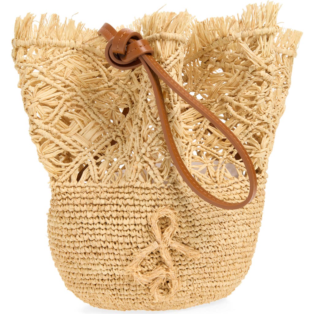 Ruslan Baginskiy The Openwork Raffia Hat Bag in Natural Straw at Nordstrom