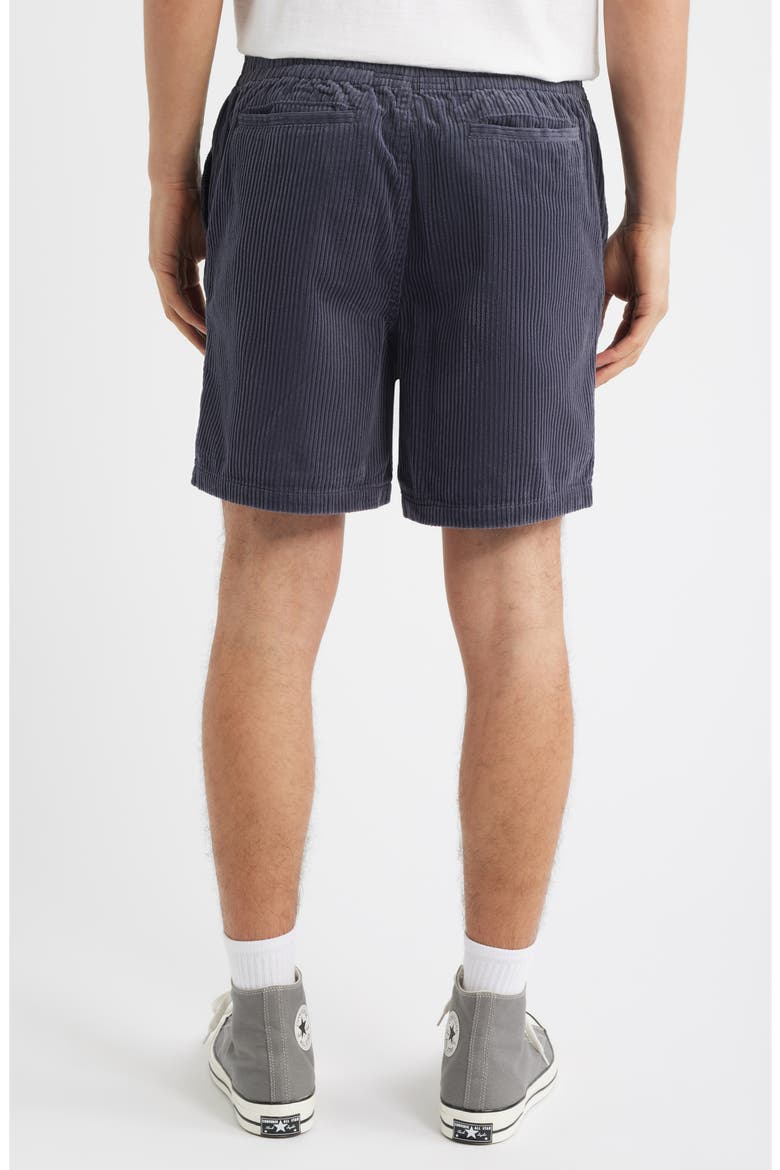 Capitan Corduroy Beach Shorts, Alternate, color, DARK CHARCOAL