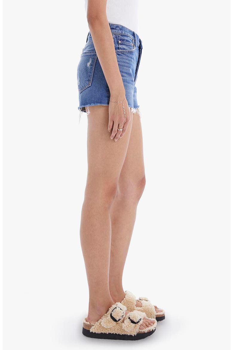 The Tomcat Fray Hem Denim Shorts, Alternate, color, PLAYING WITH SCISSORS