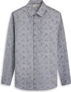 Bugatchi Julian Shaped Fit Floral Cotton Button-Up Shirt
