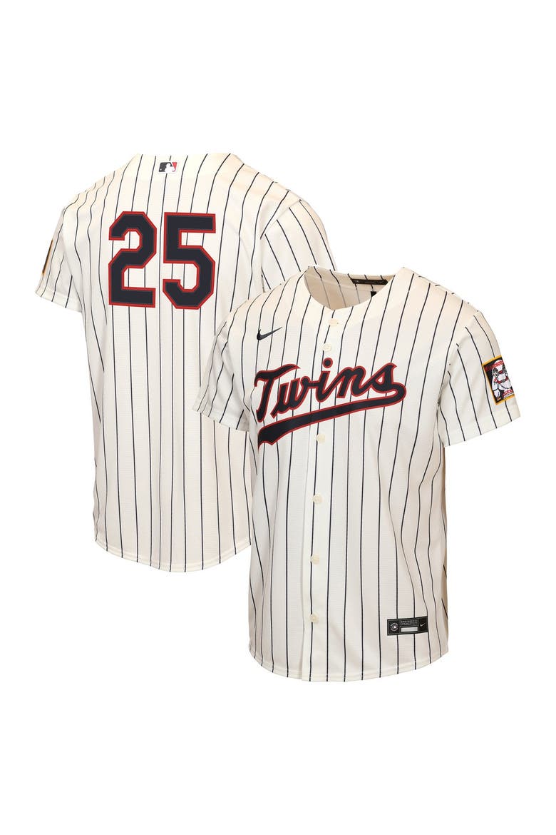 Youth Nike Byron Buxton Cream Minnesota Twins 2026 Field of Dreams Replica Jersey, Main, color, Cream