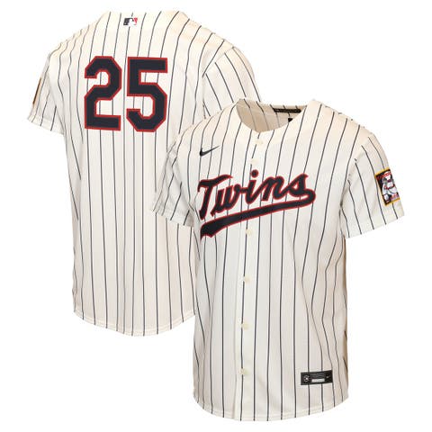 Youth Nike Byron Buxton Cream Minnesota Twins 2026 Field of Dreams Replica Jersey