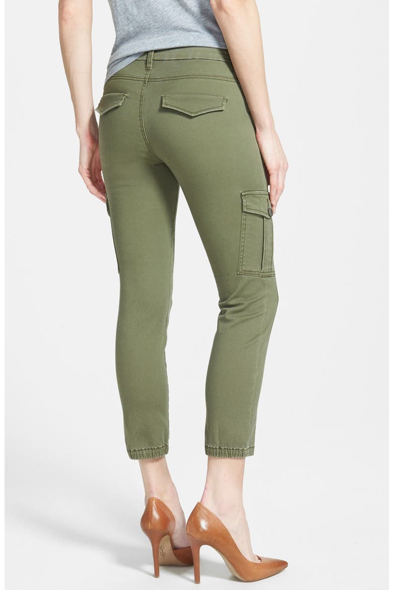Stretch Ankle Cargo Pants, Alternate, color, OLIVE