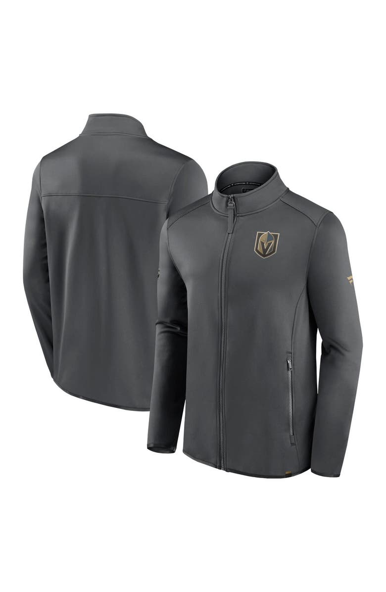 FANATICS Men's Fanatics Branded  Gray Vegas Golden Knights Authentic Pro Full-Zip Jacket, Main, color, Charcoal