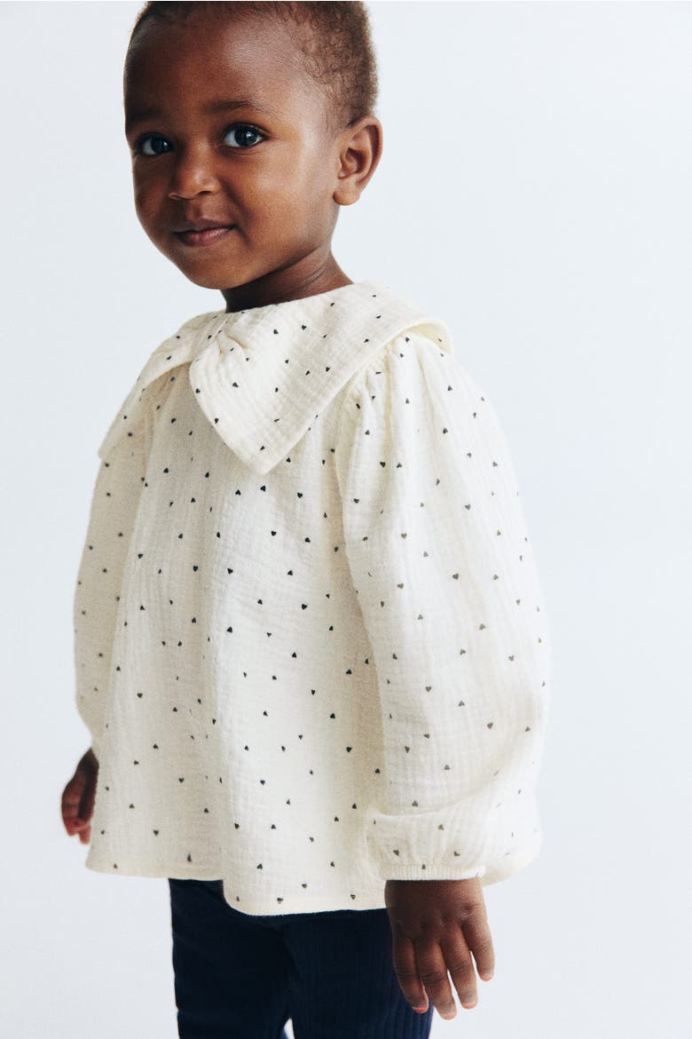 2-piece Blouse And Leggings Set, Alternate, color, White/hearts