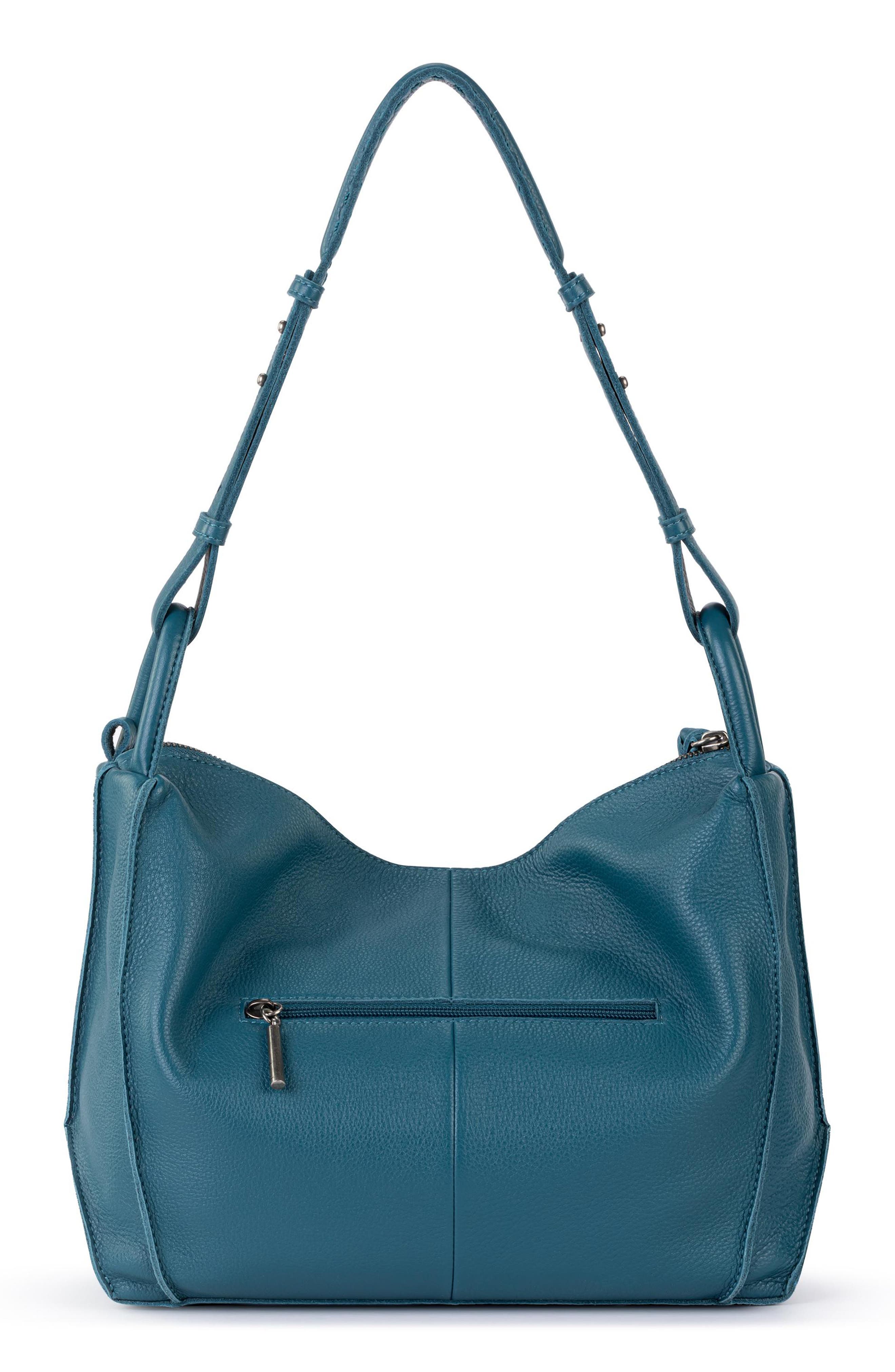 Los Feliz Hobo Leather Bag, Alternate, color, DEEP TEAL