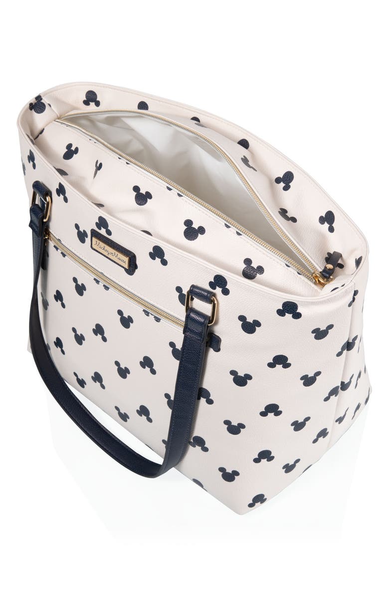 Picnic Time x Disney<sup>®</sup> Mickey Mouse Uptown Cooler Tote Bag, Main, color, White