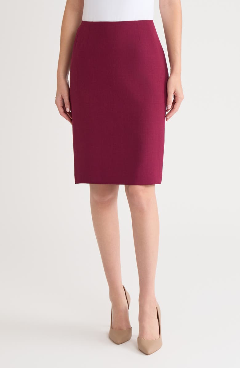 KASPER Slim Skirt, Main, color, Shiraz