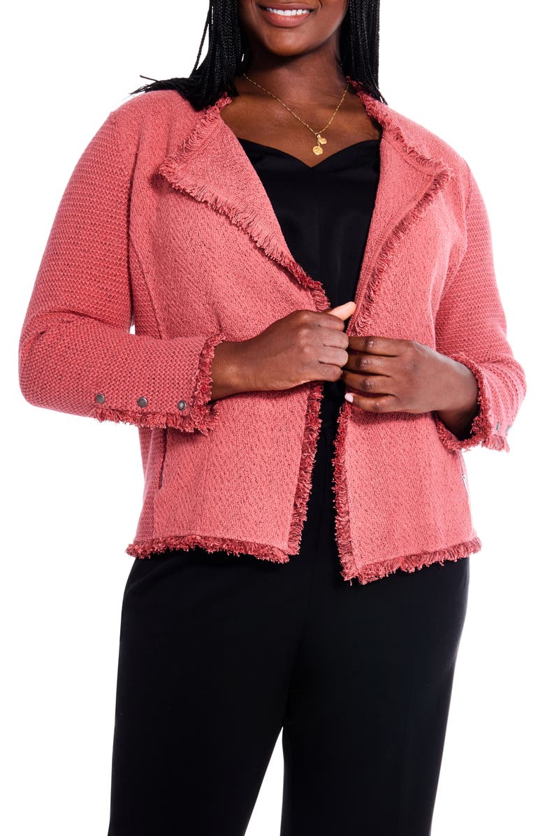 NIC+ZOE Fringe Mix Jacket, Main, color, 
