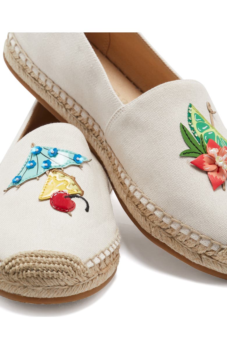 Kate Spade New York tiki time espadrille, Alternate, color, Cream.