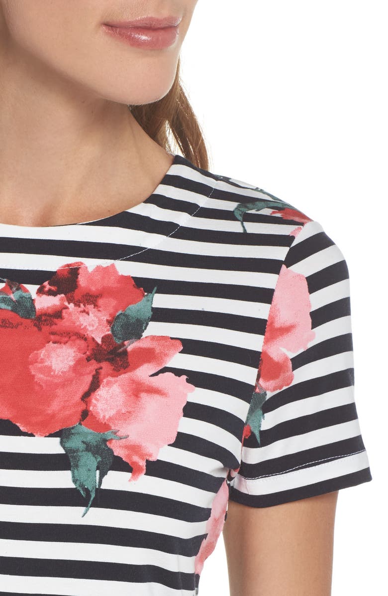 French Connection Jude Flower Stripe Knit Dress, Alternate, color, 
