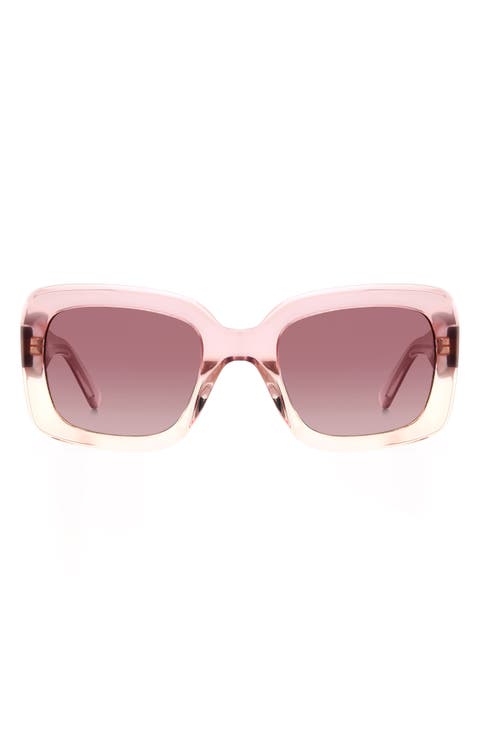 bellamys 52mm gradient rectangular sunglasses