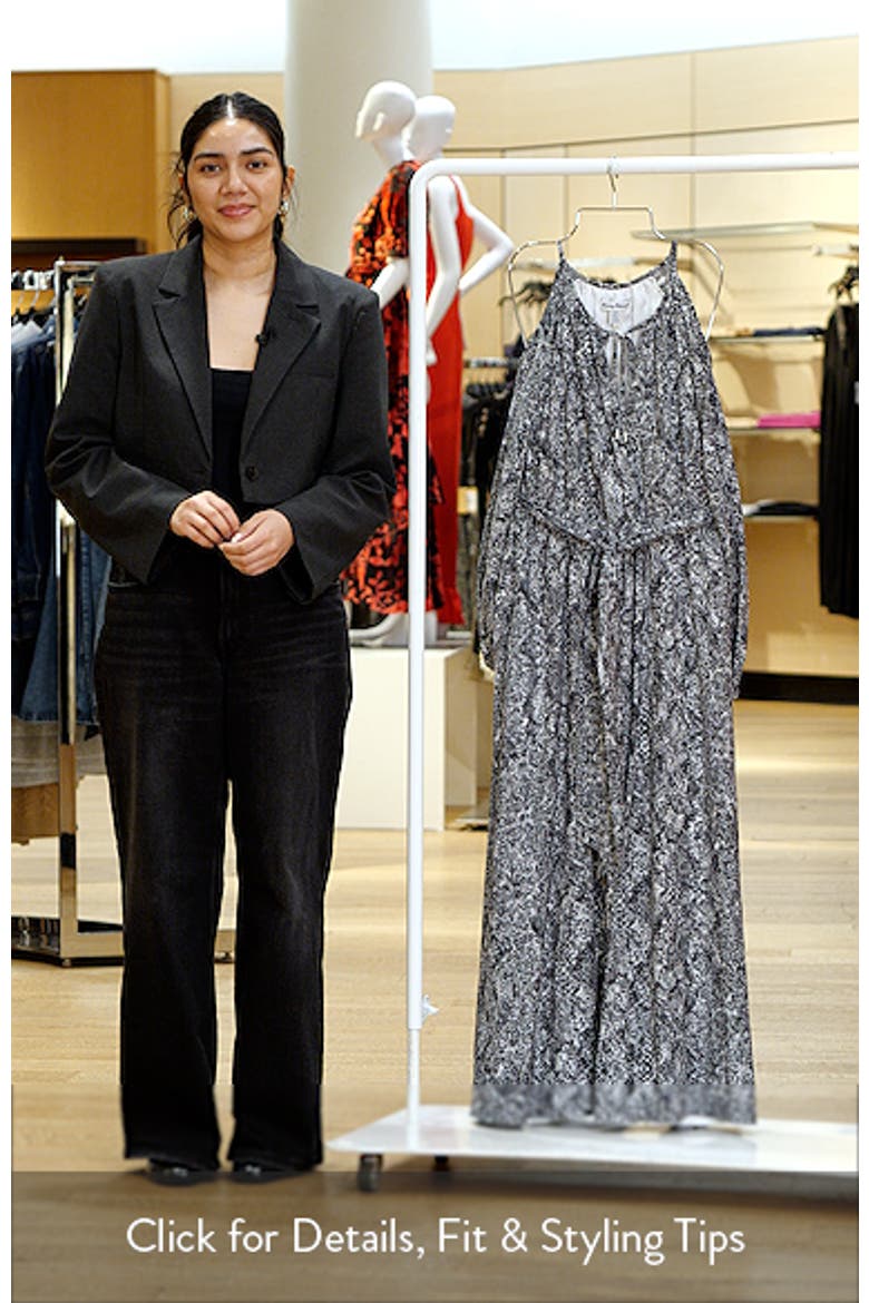Playa Python Long Sleeve Maxi Dress video