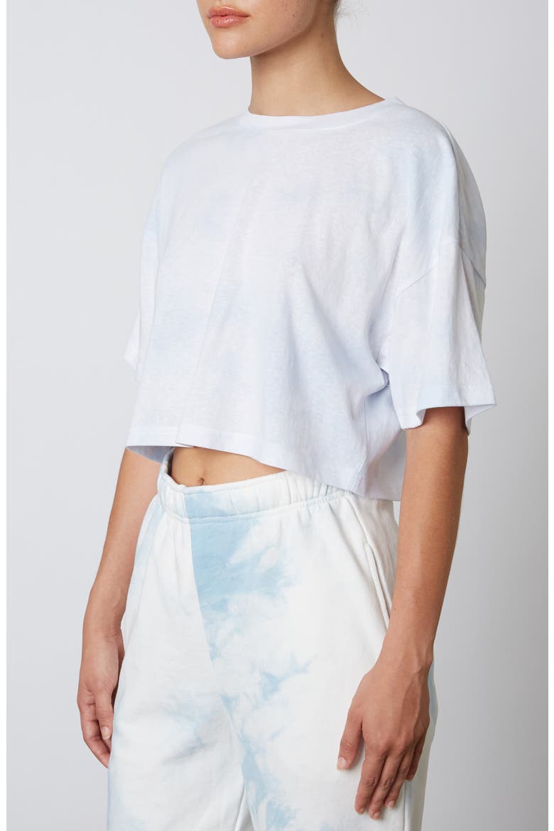 Tie Dye Crop T-Shirt, Alternate, color, SKY