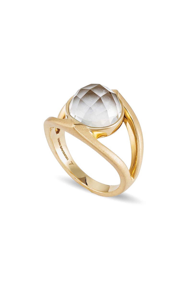 Mini Galleria Ring, Main, color, IRID PEARL/GOLD