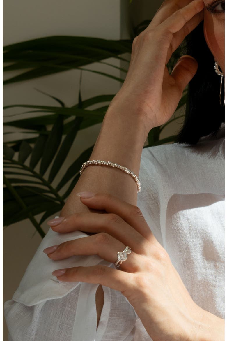 Nomad Nuggets Bracelet, Alternate, color, Sterling Silver