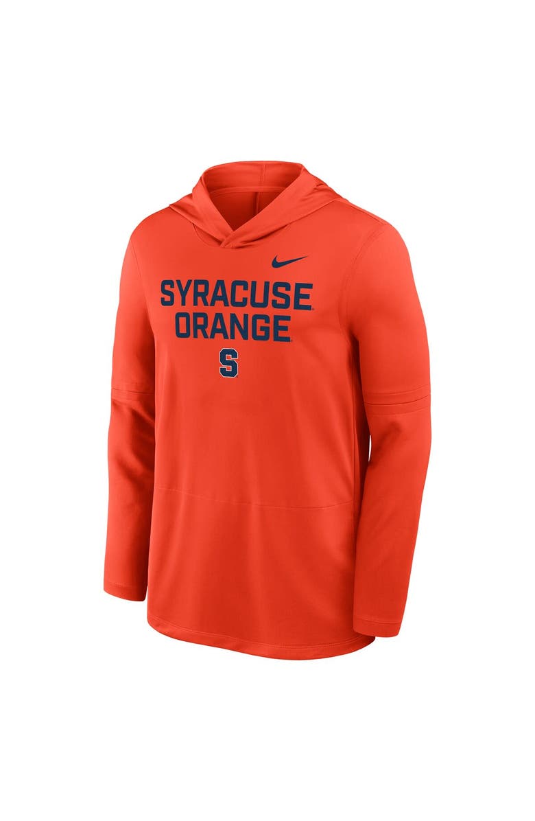 Nike Men's Nike Orange Syracuse Orange 2025 Sideline Dri-FIT Long Sleeve Hoodie T-Shirt, Alternate, color, Orange