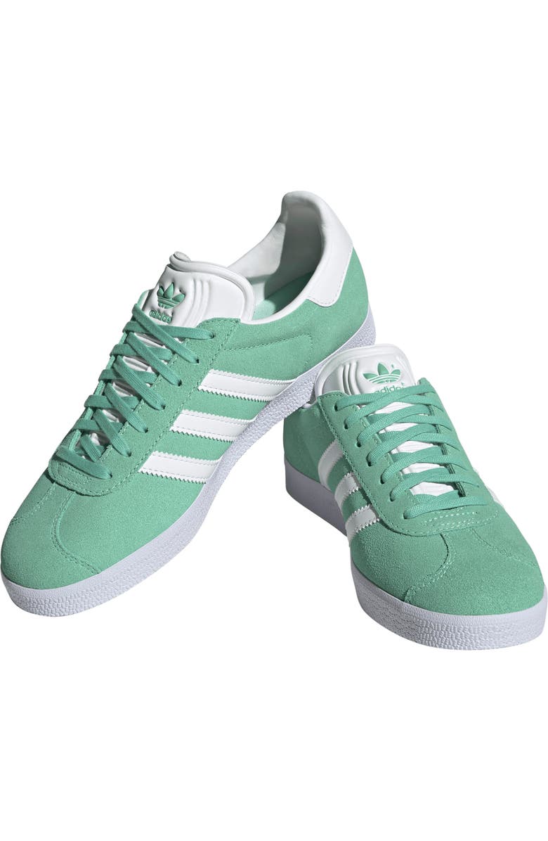 adidas Gazelle Sneaker, Main, color, Mint/ White/ Gold Metallic
