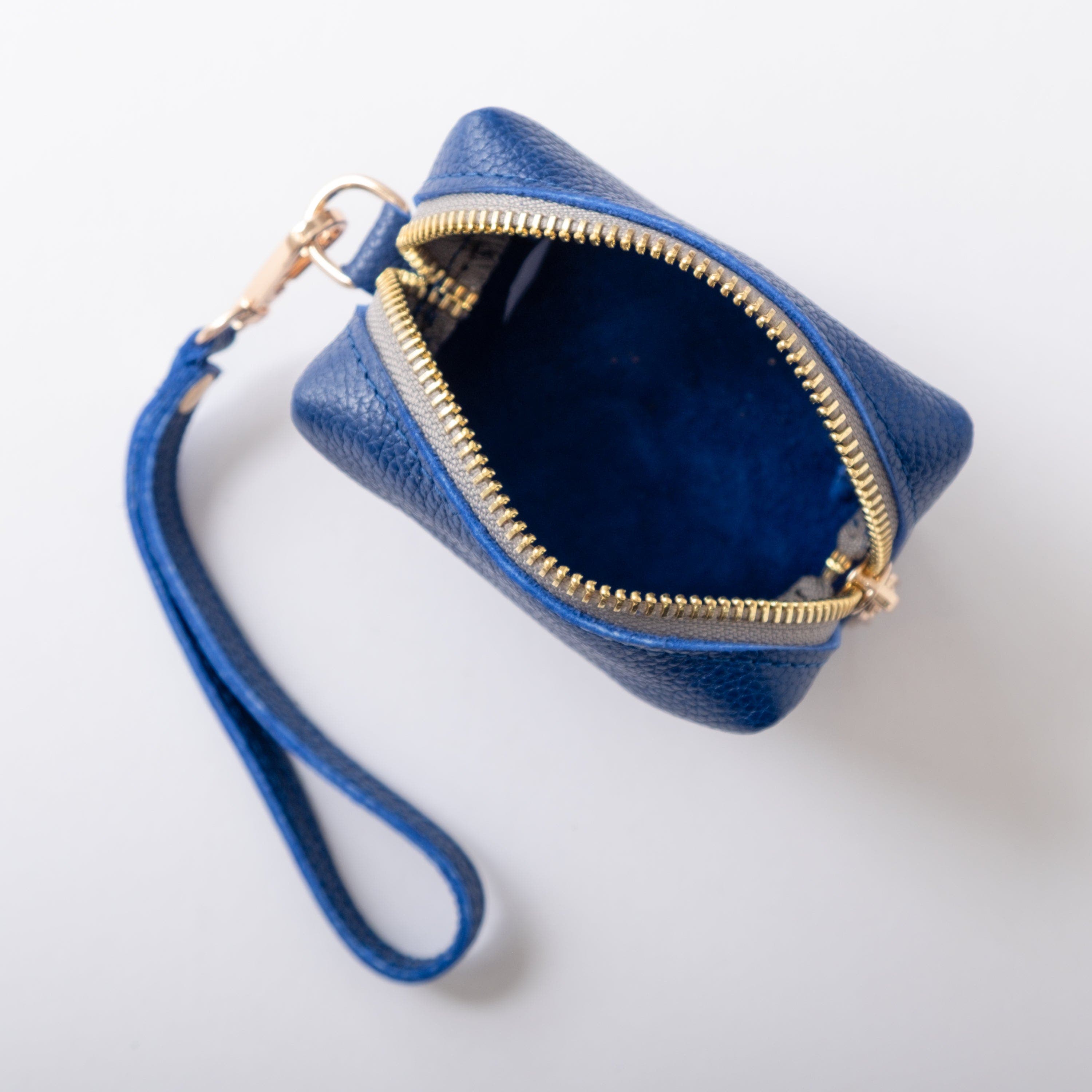 Mini Zipper Bag with Wristlet, Alternate, color, Cobalt Blue