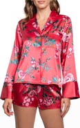 In Bloom by Jonquil Phoenix Long Sleeve Satin Short Pajamas
