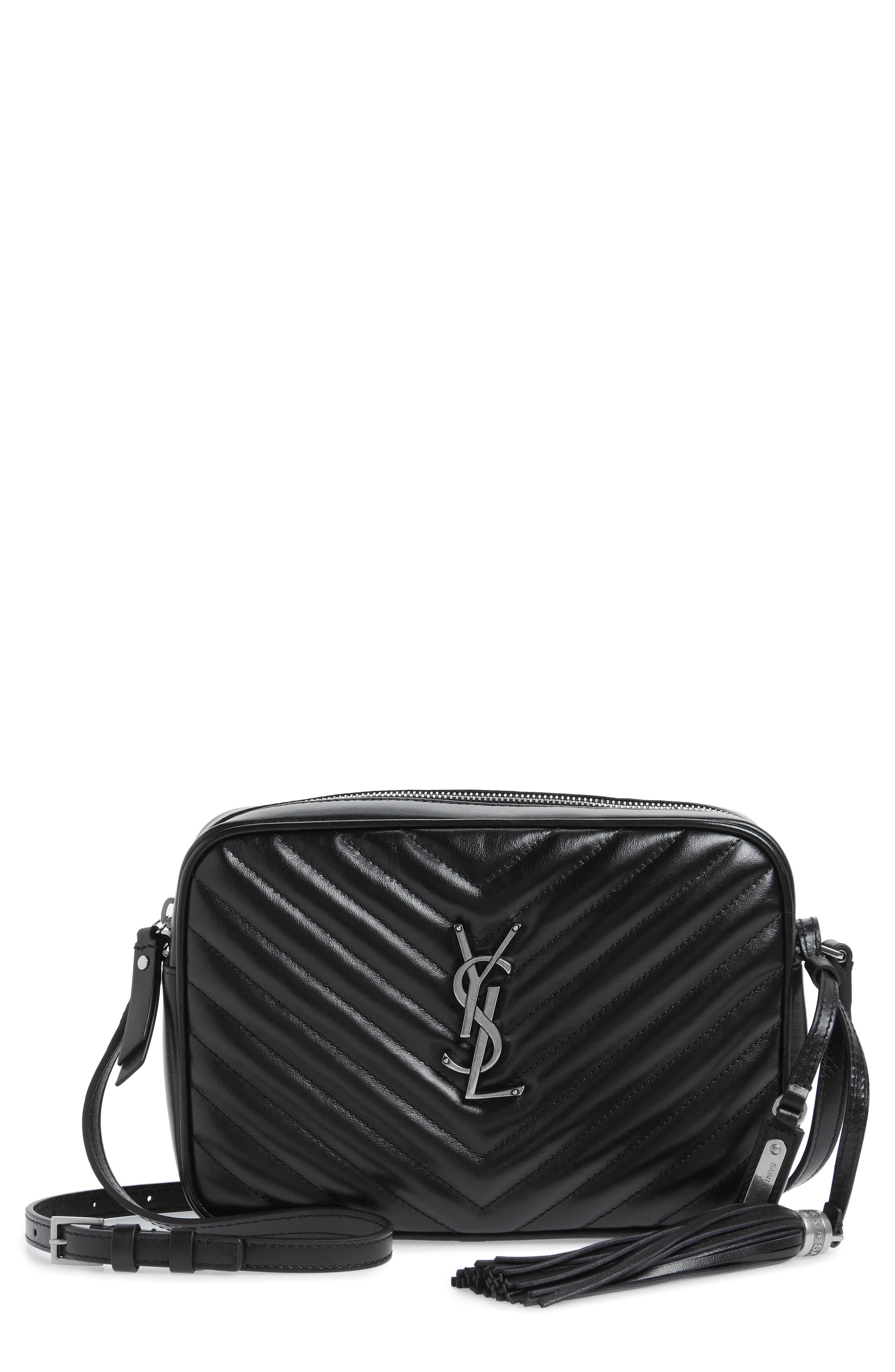 Saint Laurent Medium Lou Calfskin Leather Camera Bag, Main, color, 