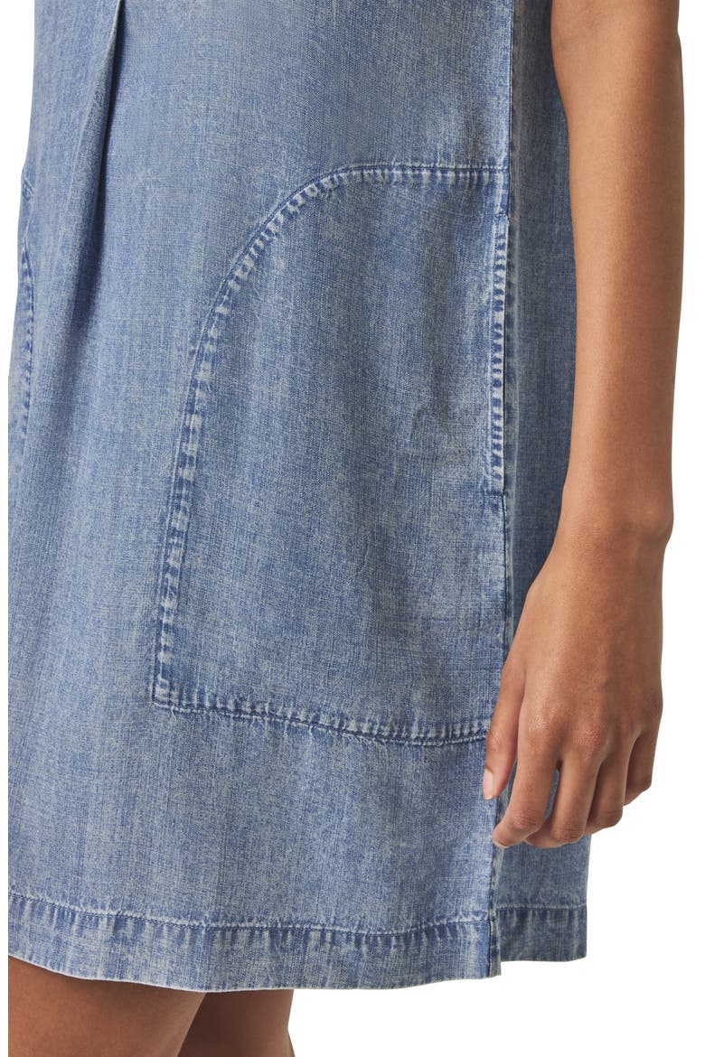 Wren Indigo Chambray Shift Minidress, Alternate, color, INDIGO