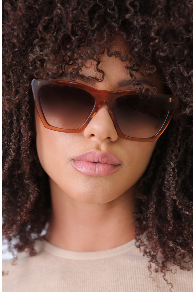 Lisbon 57 Sunglasses, Alternate, color, Cider / Brown