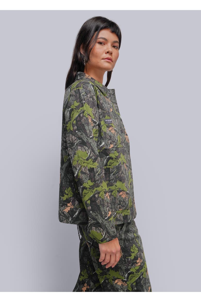 The Esssential Cotton Twill Utility Jacket, Alternate, color, WILD CAMO MOCHA