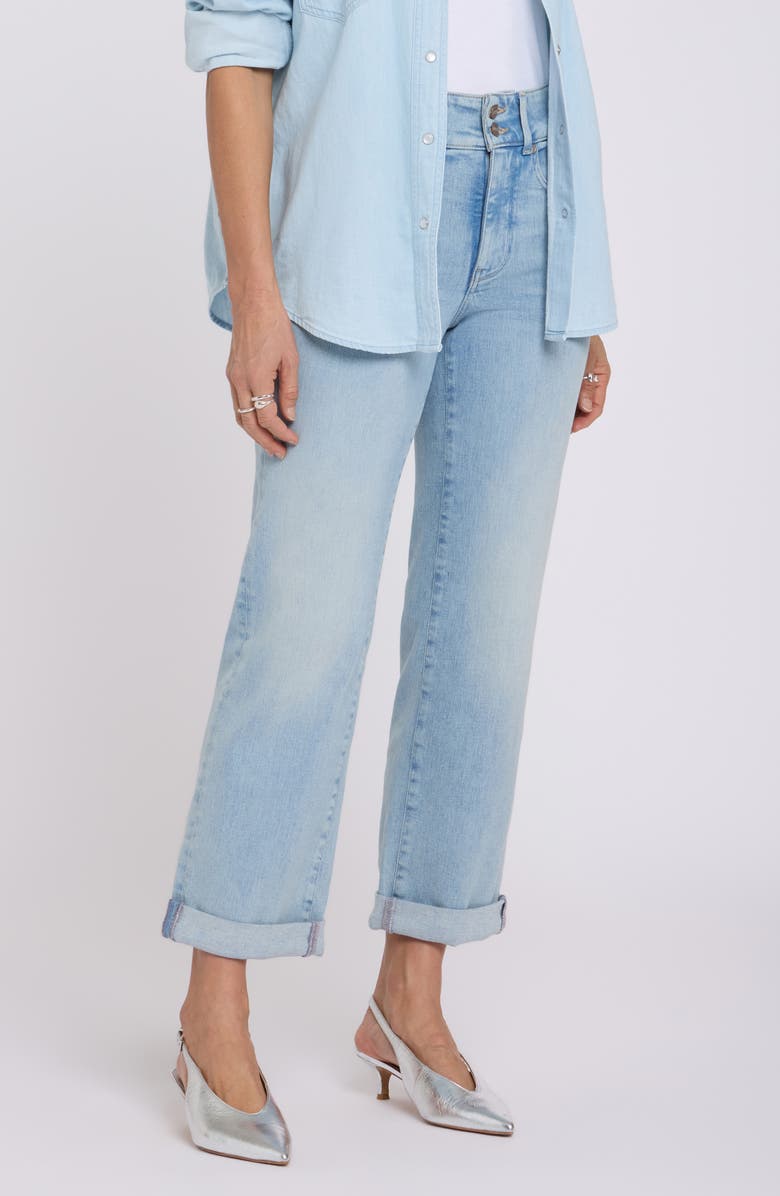 NYDJ Bailey High Waist Crop Relaxed Straight Leg Jeans, Main, color, 