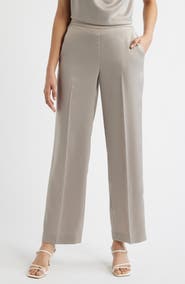 Anne Klein Satin Wide Leg Pants