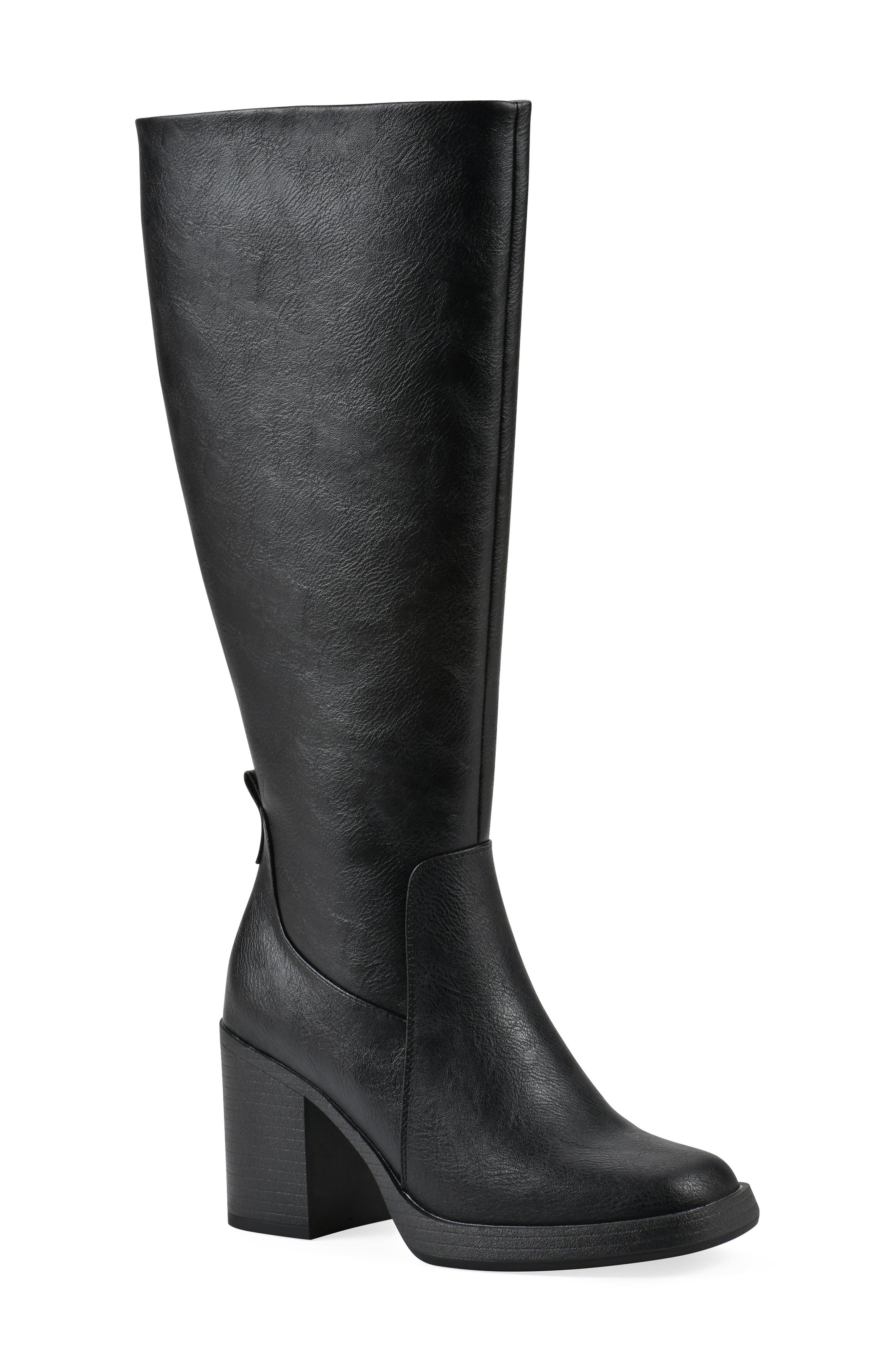 White Mountain Footwear Mackle Tall Shaft Block Heel Boot