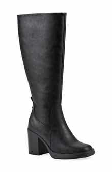 White Mountain Footwear Mackle Tall Shaft Block Heel Boot