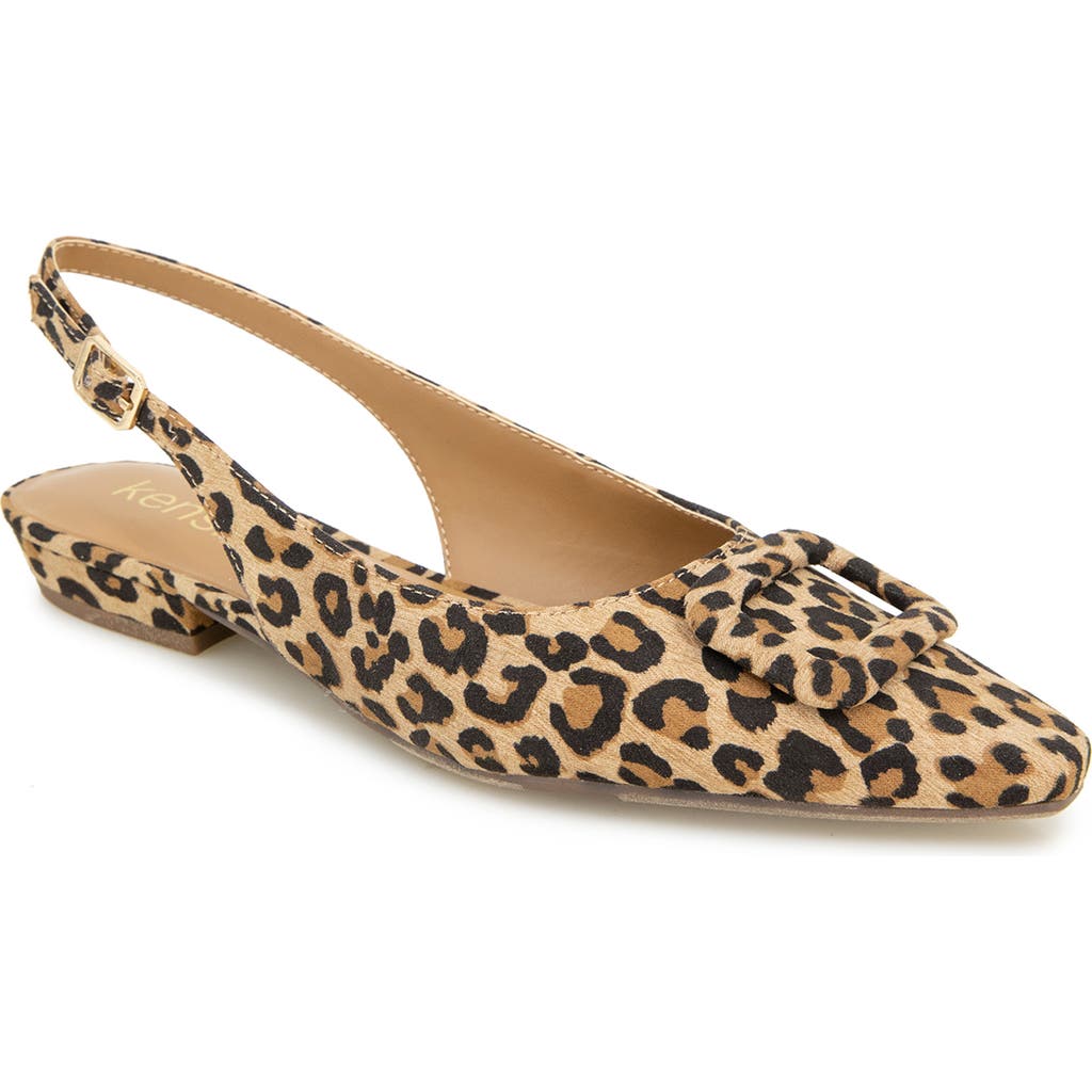Kensie Poppi Slingback Flat In Brown