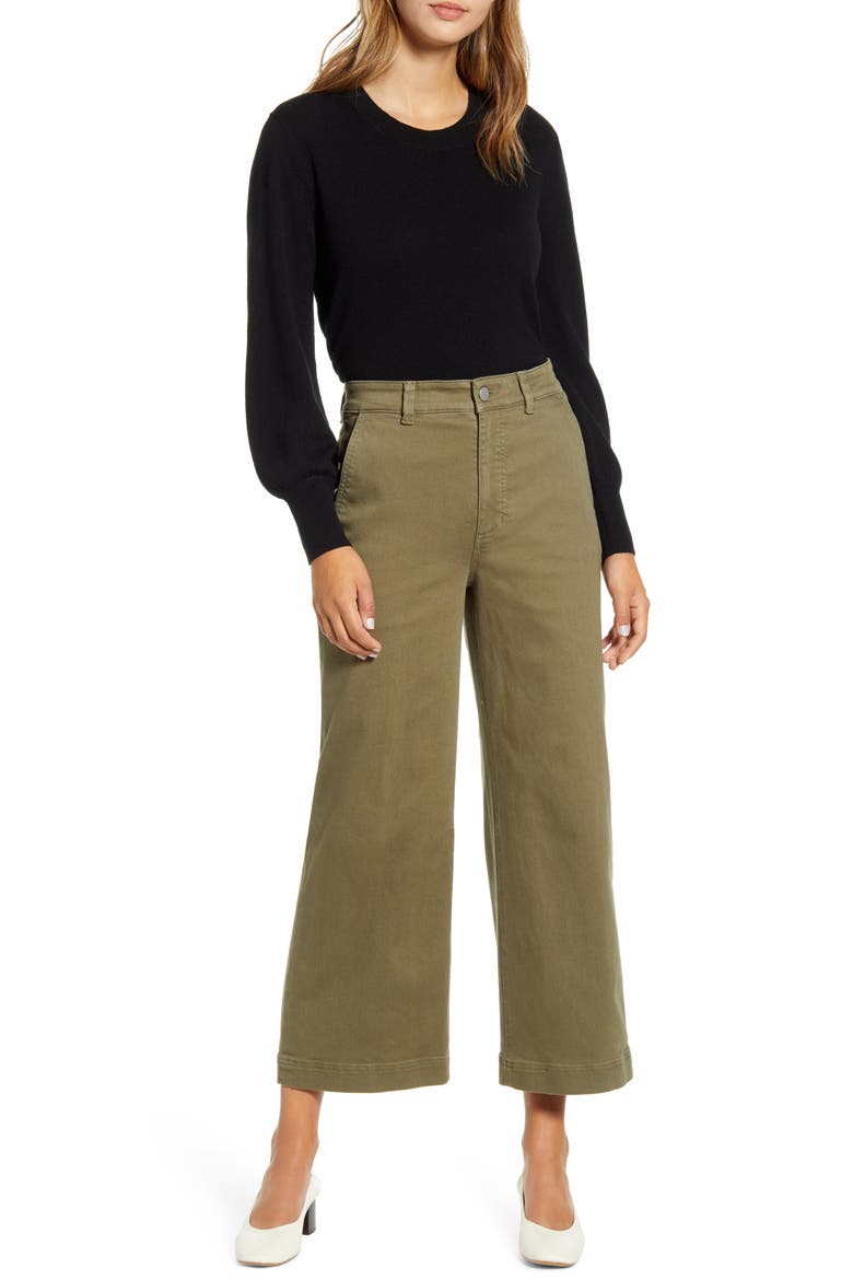 The Cashmere Lantern Sweater, Alternate, color, BLACK