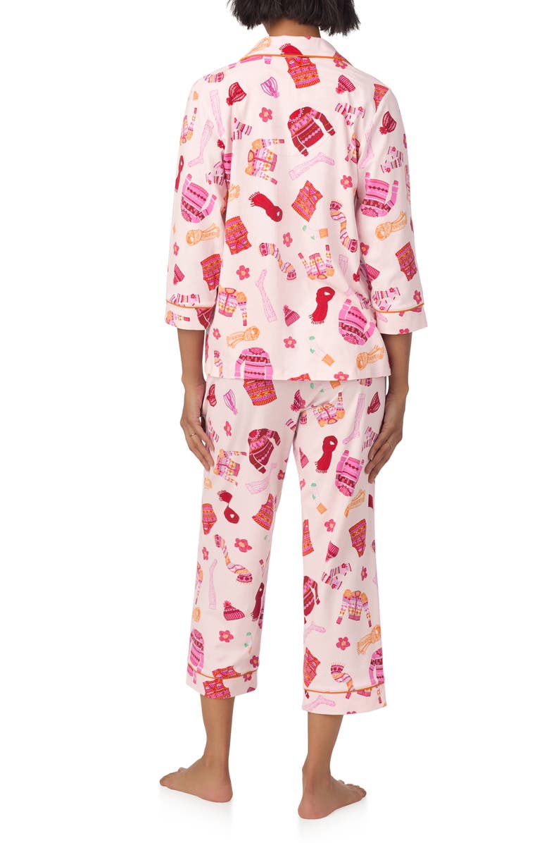 BedHead Pajamas Print Jersey Crop Pajamas, Alternate, color, 