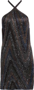 Missoni Sequin Halter Minidress
