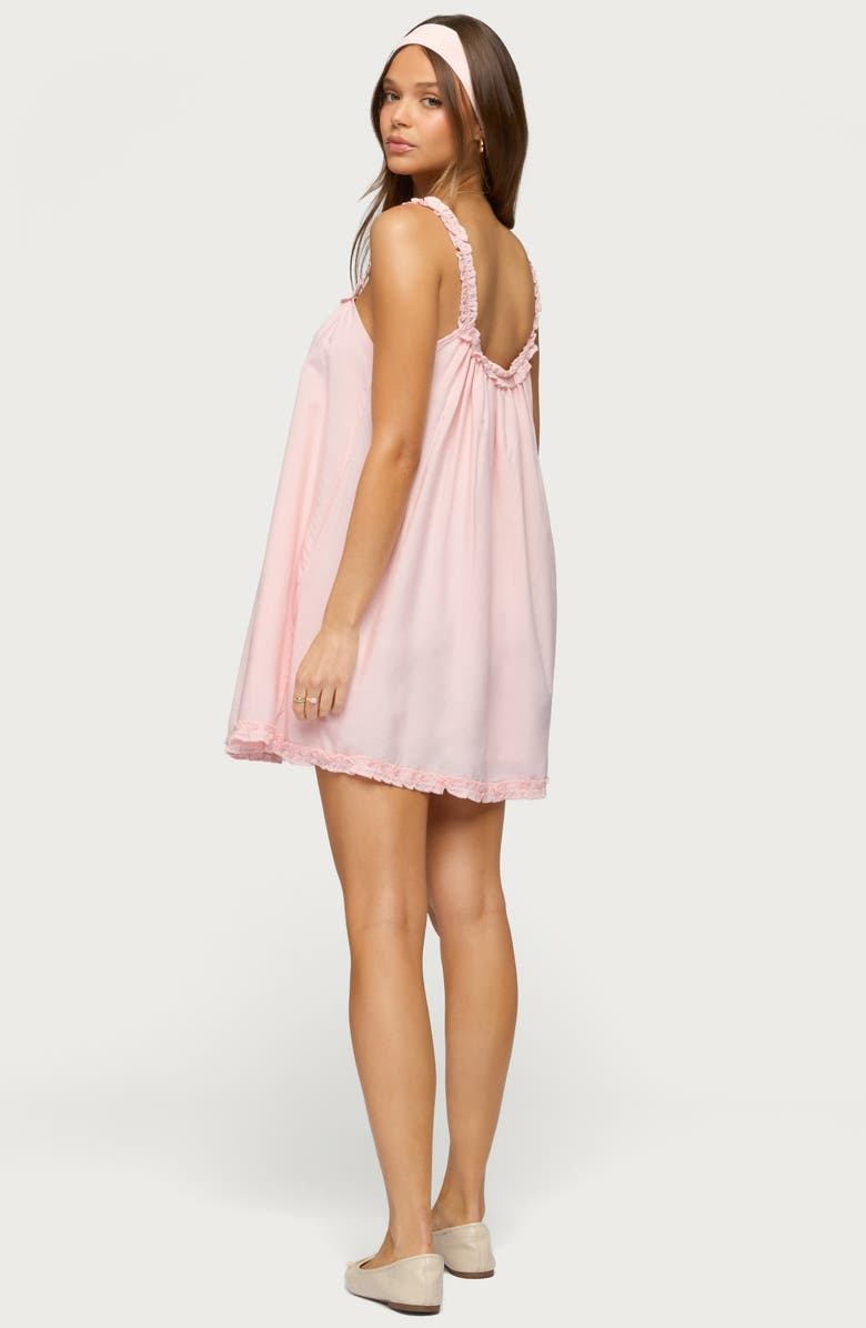 EDIKTED Christena Ruffle Minidress, Alternate, color,