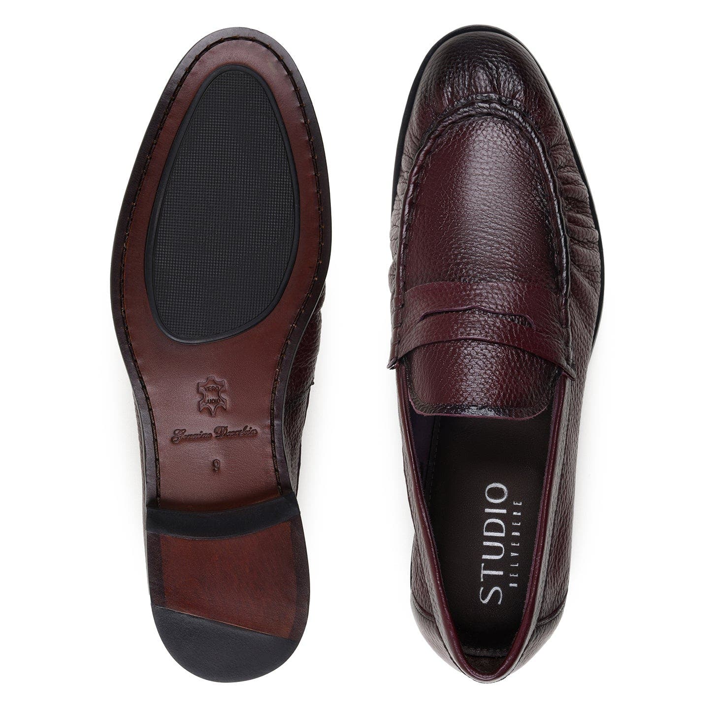 Dario Penny Loafer, Alternate, color, Burgundy