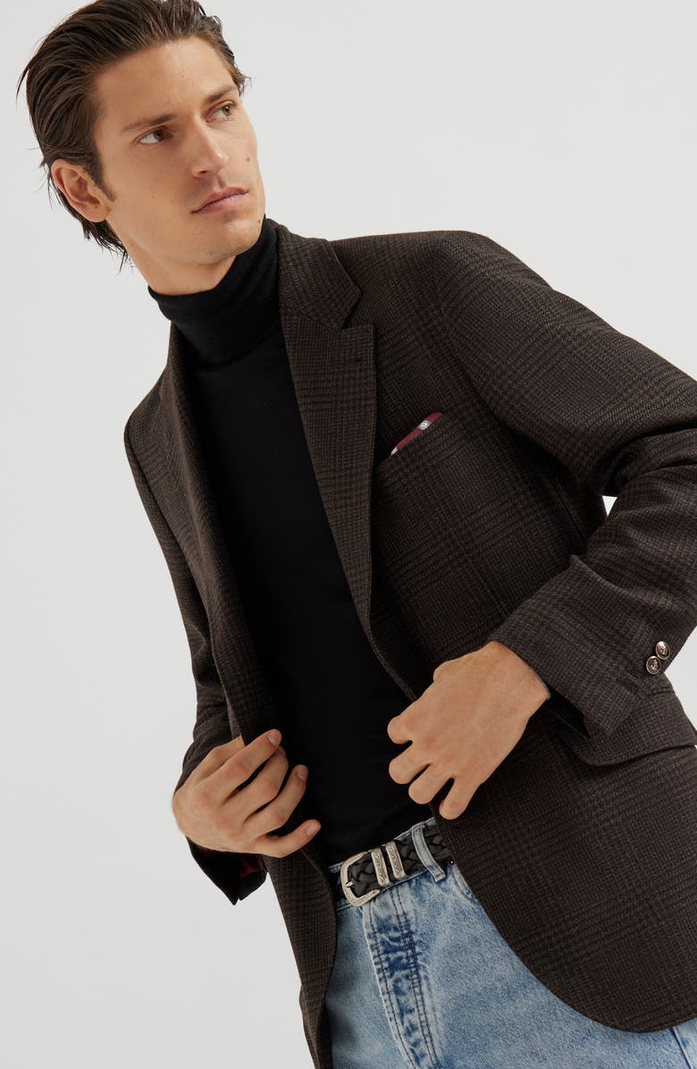 Brunello Cucinelli Cashmere and silk lightweight sweater, Alternate, color, Black