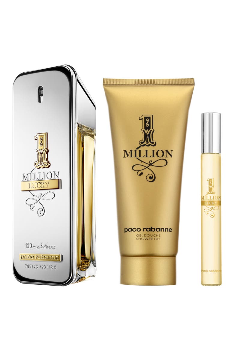 paco rabanne 1 Million Lucky Eau de Toilette Set USD $124 Value, Alternate, color, NO COLOR