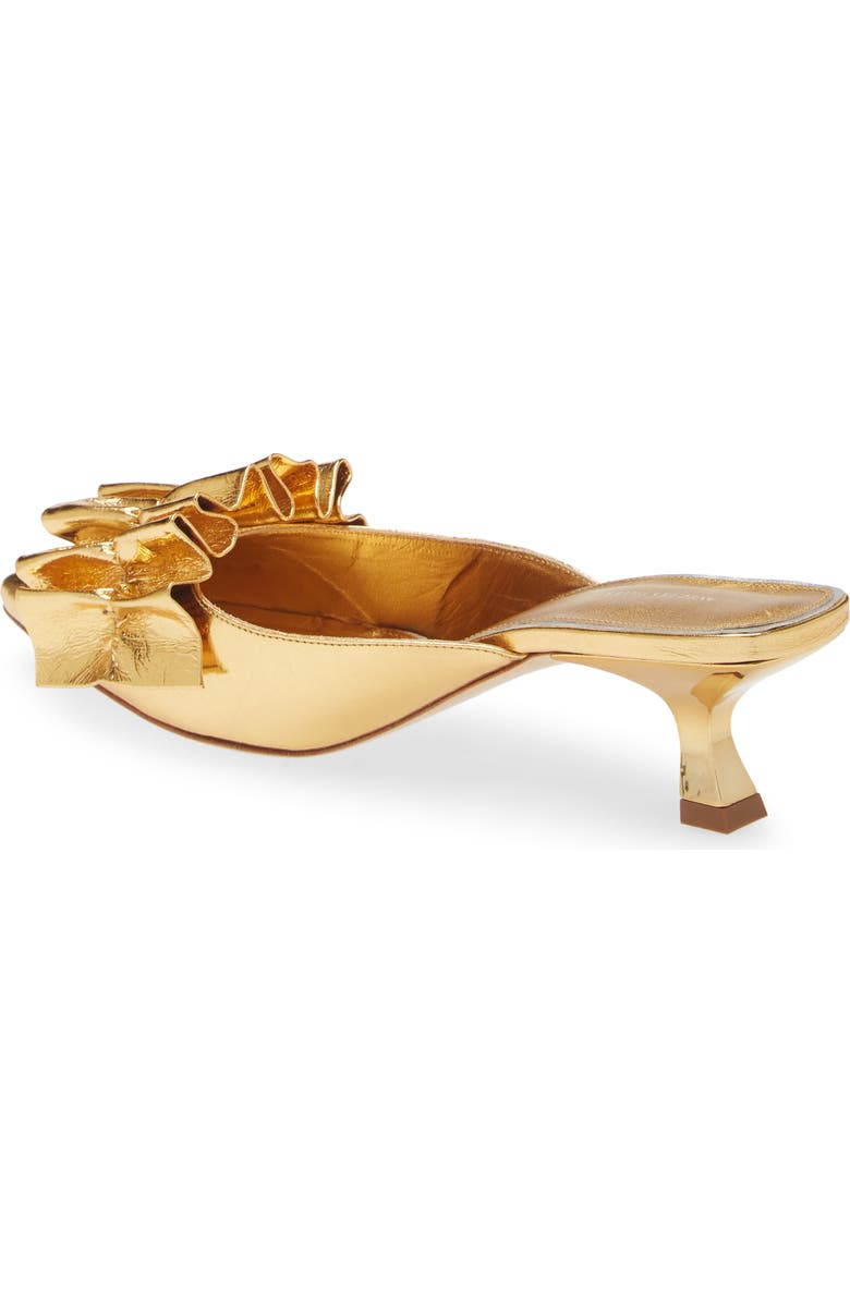 Avec Les Filles Bella Ruffle Kitten Heel Mule, Alternate, color, Gold